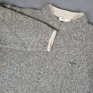 Untouched World NZ Heavy Knit Wool Possum Fur Fisherman Sweater Mens Large